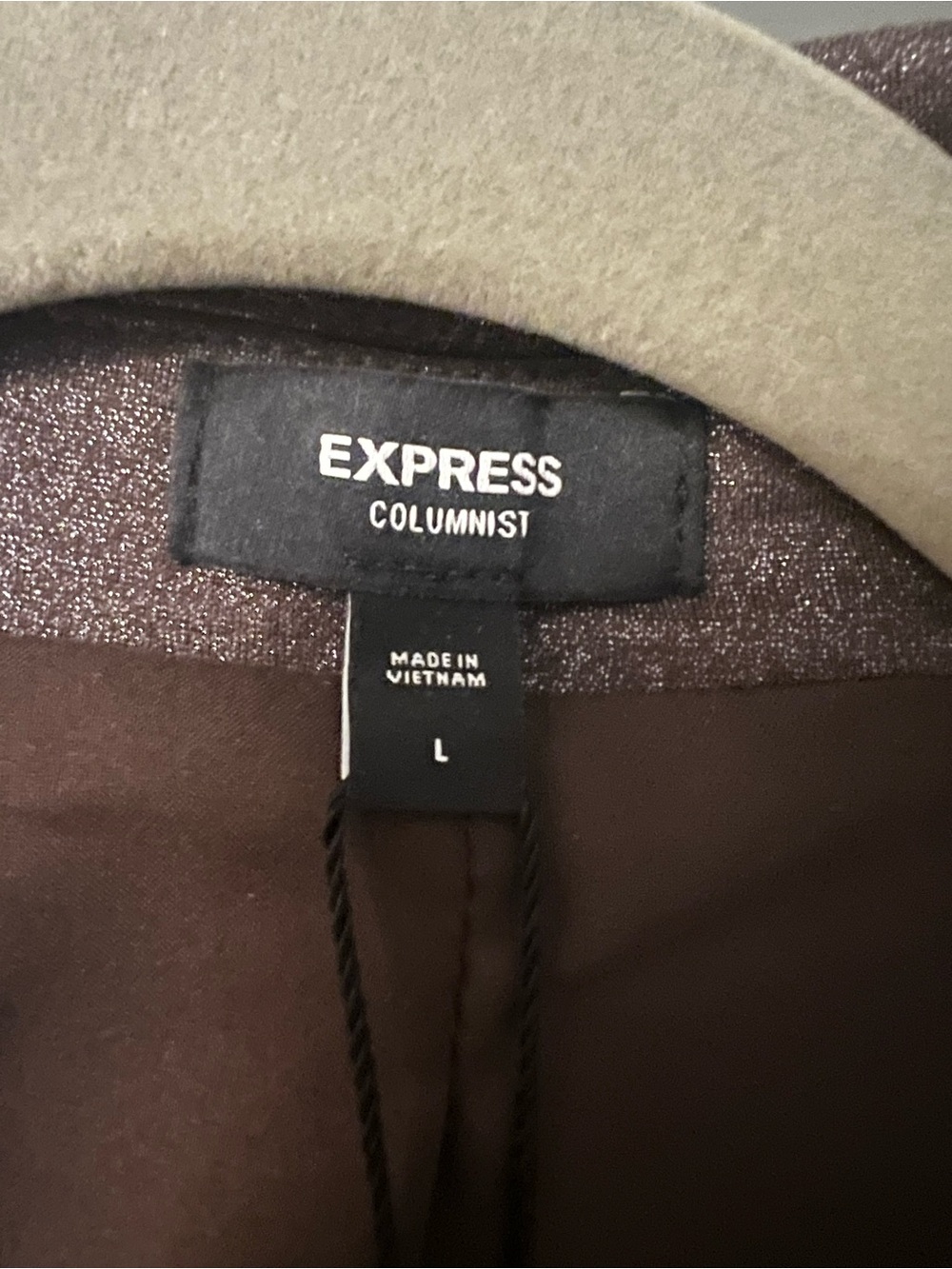 Express Metallic Brown Blazer Jacket - Picture 11 of 12